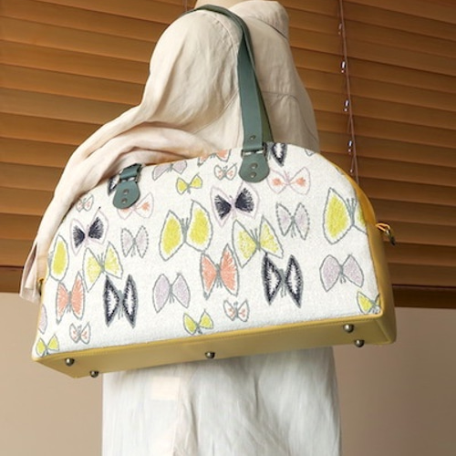 creema限定ミナペルホネンSky flower、skipボストンバッグ ボストン