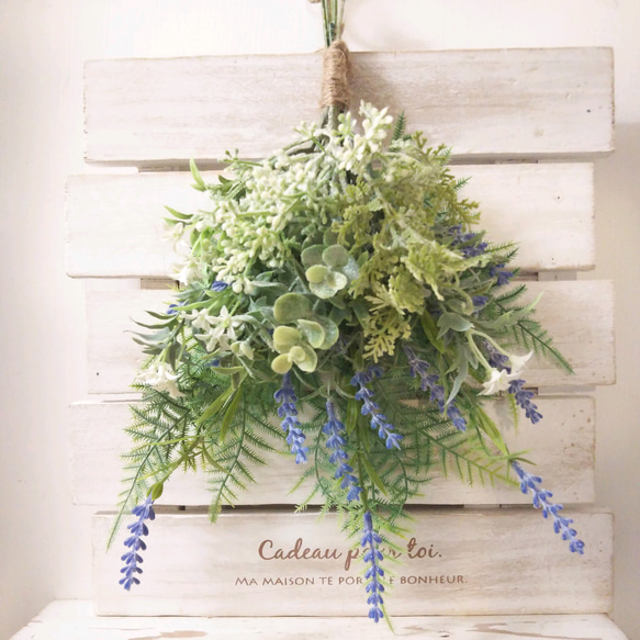 ラベンダー と グリーン の 爽やか スワッグ スワッグ Harry Chop 通販