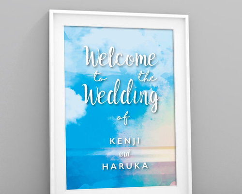 ウエルカムボード　海外ウェディング風メッセージボード　未使用品 ウェルカムボード｜A1サイズ｜海外ウェディング│ウェルカム
