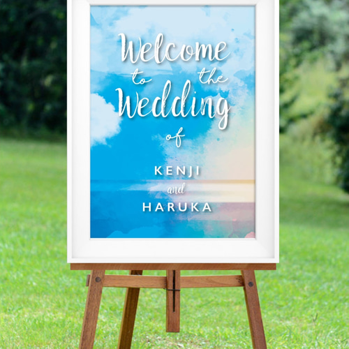 ウェルカムボード｜A1サイズ｜海外ウェディング│ウェルカム