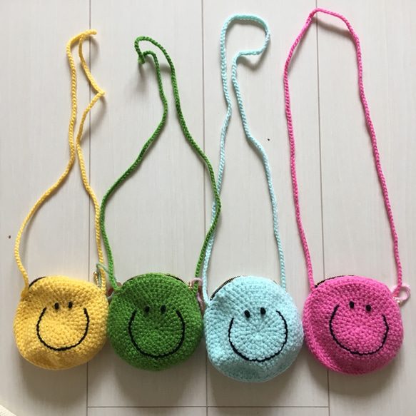 手編みニコちゃん ❁20〜27 麻紐で編むコースター②〜ニコ顔・フェルト作り【かぎ針編み