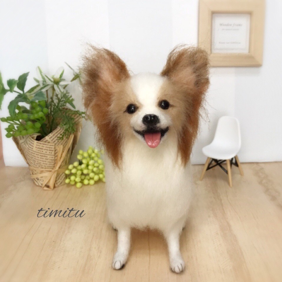 羊毛フェルト pr プロフお読みください様確認用 パピキー 犬 オーダー