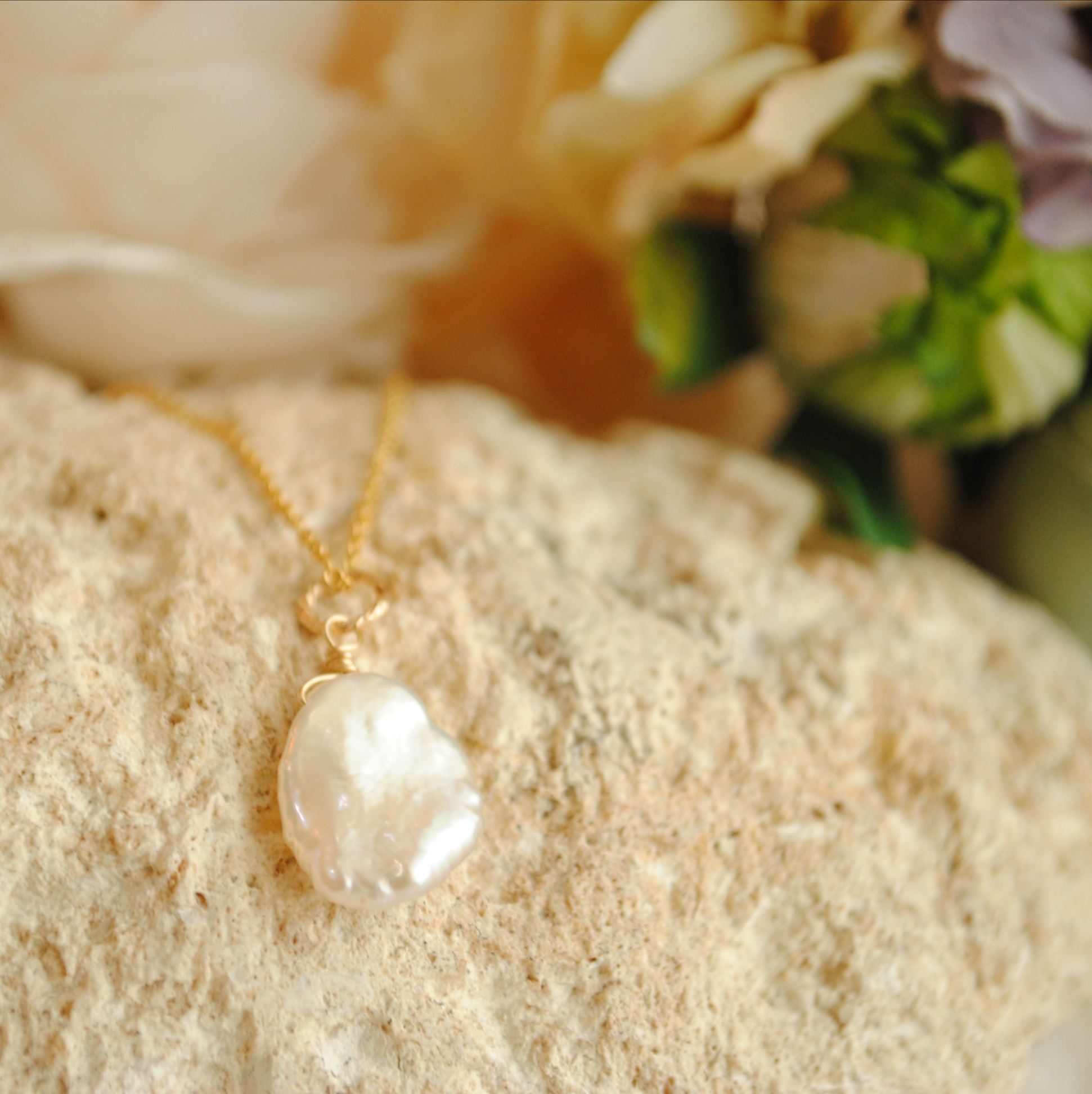 Creema限定【k14gf】ネックレス 7つのストーンセット