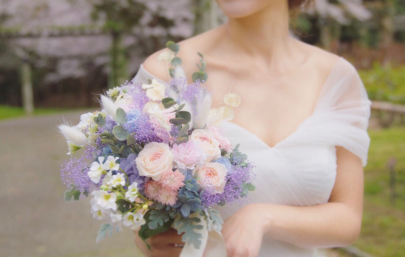 for bridal ブーケとヘッドドレスのセット◆original bouquet&head accessory 4枚目の画像
