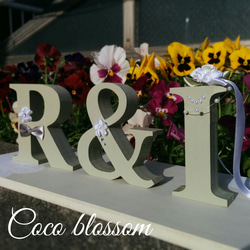 3点セット♡イニシャル（アルファベット）オブジェ ウェルカム