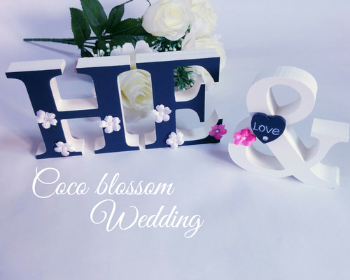 hi-ko様確認用☆イニシャルオブジェ naa007様確認用♡ウエディングバージョン・イニシャルオブジェの