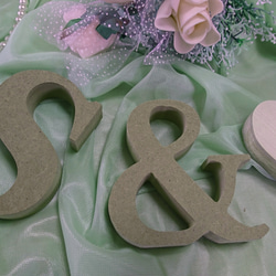 あや様確認用☆イニシャルオブジェ フラワーイニシャルオブジェ3点セット【商品番号:W-5] - shine