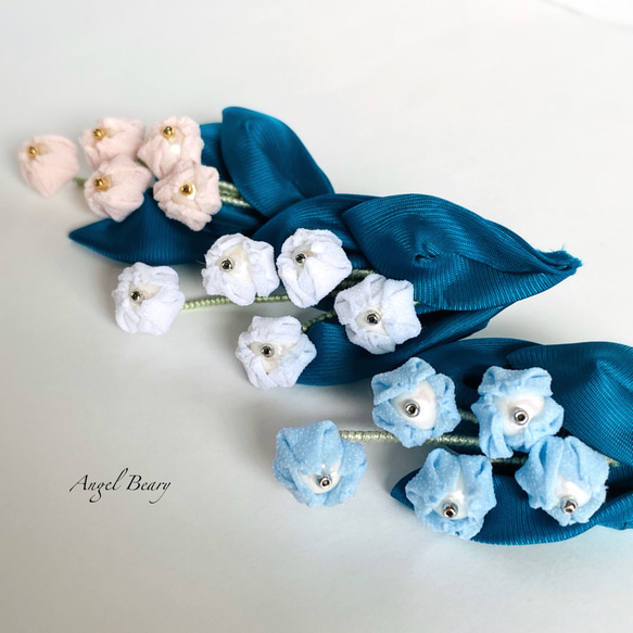 つまみ細工　すずらん様　オーダー商品です。 つまみ細工 すずらん様 オーダー商品です。 すずらん様