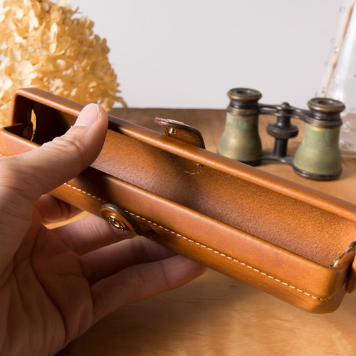 Paka-pen SS イタリアンレザーのペンケース ペンケース キチジツ 通販