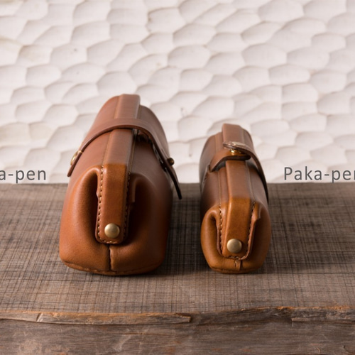 Paka-pen #コニャック　イタリアンレザーのペンケース Paka-pen ＃コニャック イタリアンレザーのペンケース 入学祝い