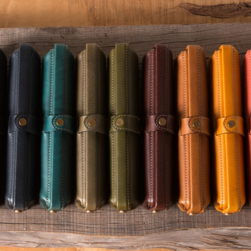 Paka-pen SS イタリアンレザーのペンケース ペンケース キチジツ 通販