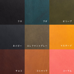 【カラーオーダー】革のキーケース　カードポケット付き 4枚目の画像