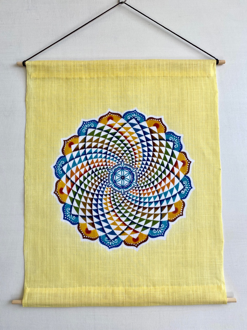 紅型タペストリー　Blue