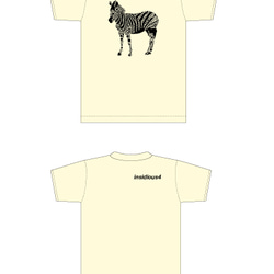 6.2oz Tシャツ naturals GL(Girls-L) しまうま 4枚目の画像