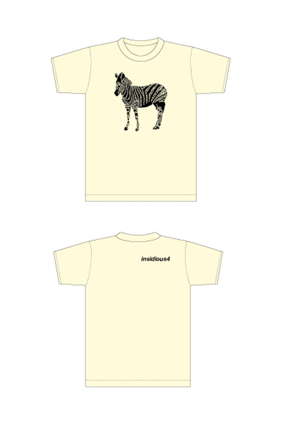 6.2oz Tシャツ naturals GL(Girls-L) しまうま 4枚目の画像