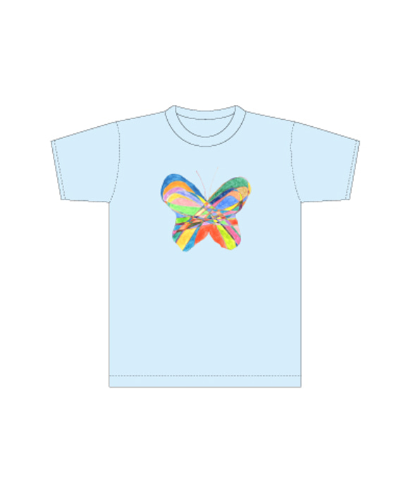 4.3oz Tシャツ melange blue S ちょうむすび 3枚目の画像