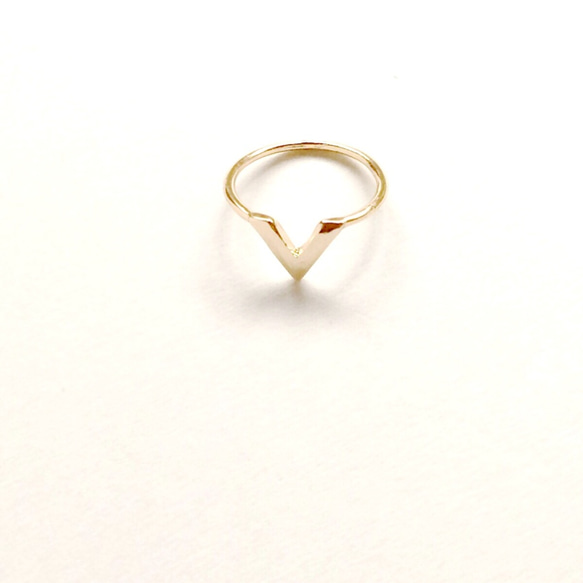 arrow ring & V shape ring set 2枚目の画像