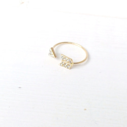 arrow ring スワロフスキー 2枚目の画像