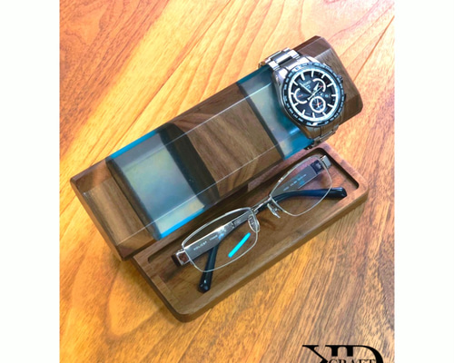 流木　レジンアートウォッチスタンド IGIMI 腕時計スタンド 送料無料 木製 日本製 選べる4種 2本用