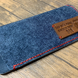 whim glasses case denim 1枚目の画像