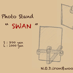 Iron Photo Stand " SWAN "  L 4枚目の画像