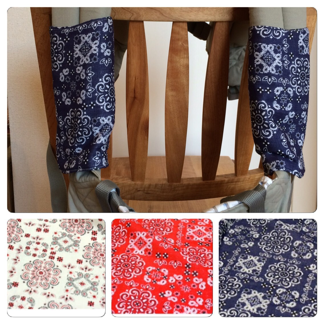 完成 バンダナ形スタイ 抱っこ紐用よだれカバー 完成 バンダナ形スタイ 抱っこ紐用よだれカバー 完成 バンダナ形スタイ