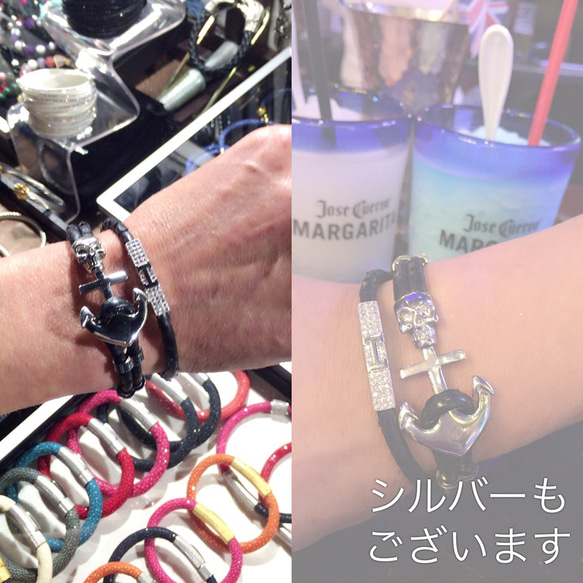 《限定セール》再販＊レッドパイソンヘビ本革ブレスレット5 mm Python snake skin bracelet 3枚目の画像