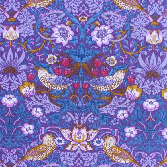 Moda ウィリアム・モリス いちご泥棒 紫 生地 Open the Closet