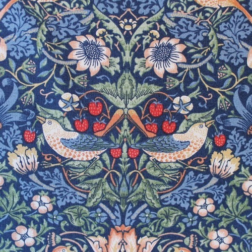 Moda ウィリアム・モリス いちご泥棒 ブルー 生地 Open the Closet