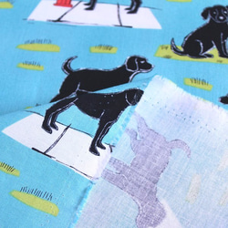 USAコットン マイケル・ミラー　犬の柄　ike　50cm 3枚目の画像