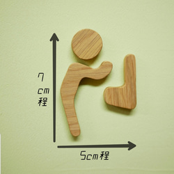 おうちで遊ぼ！！洗面所マーク（サイン) 2枚目の画像