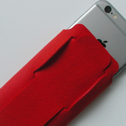 iPhone SE手機殼/ 8/7 / 6s / 6 &lt;Red&gt; 第5張的照片