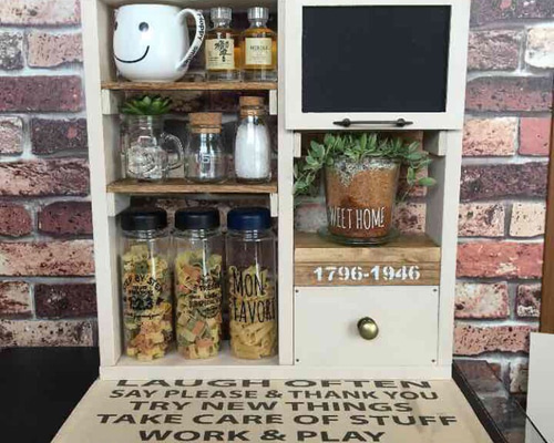 スパイスラックorディスプレイラック 棚・シェルフ・ラック ecru