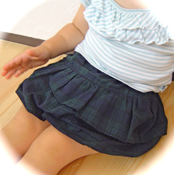 ○型紙○　ミニバルーンスカート（子供服:2size割） 2枚目の画像