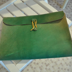 Split leather Clutch Bag 1枚目の画像