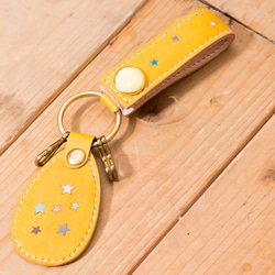 LEATHER KEY HOLDER（Inray Button ver） 1枚目の画像