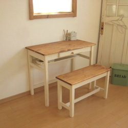 wide drawer DESK ＆ BENCH　　 1枚目の画像