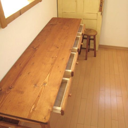 オーダーメイド /   drawers４ DESK pine   # size order # 3枚目の画像