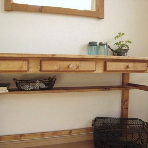 オーダーメイド / drawers3 DESK pine # size order # ロー