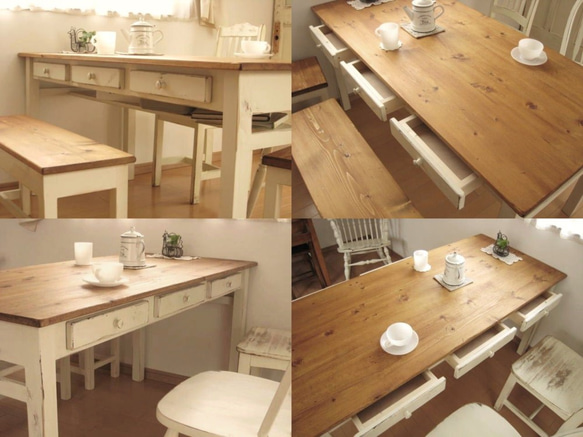 オーダーメイド /   drawers6 dining TABLE   # width size order # 2枚目の画像