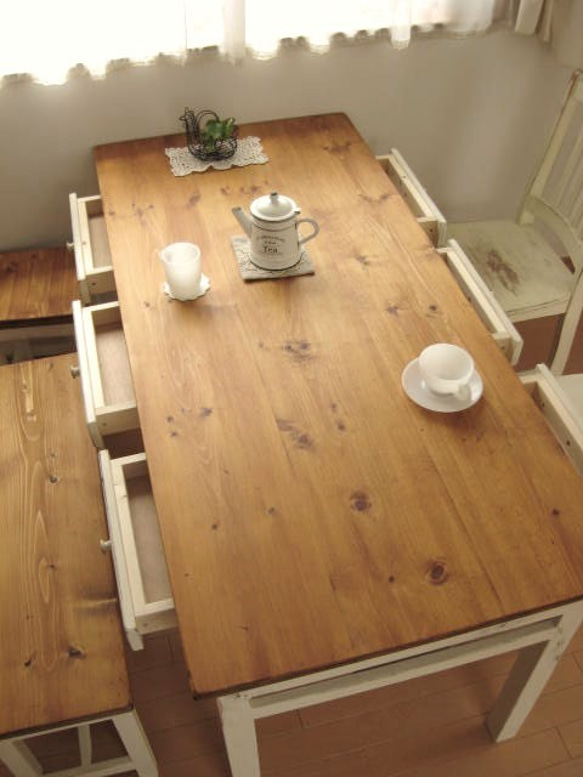 オーダーメイド /   drawers6 dining TABLE   # width size order # 4枚目の画像