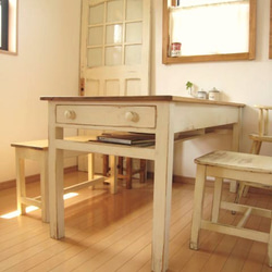 オーダーメイド /   side drawer dining TABLE   # size order # 1枚目の画像