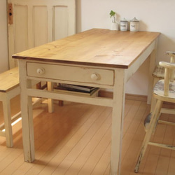 オーダーメイド /   side drawer dining TABLE   # size order # 4枚目の画像