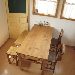 オーダーメイド /   side drawer dining TABLE pine   # size order # 5枚目の画像