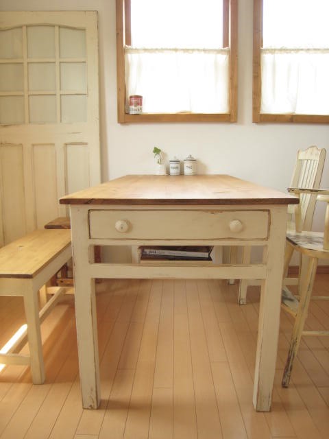 オーダーメイド /  side drawer dining TABLE  # width size order #