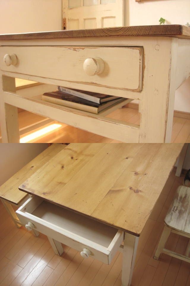 オーダーメイド /  side drawer dining TABLE  # width size order #