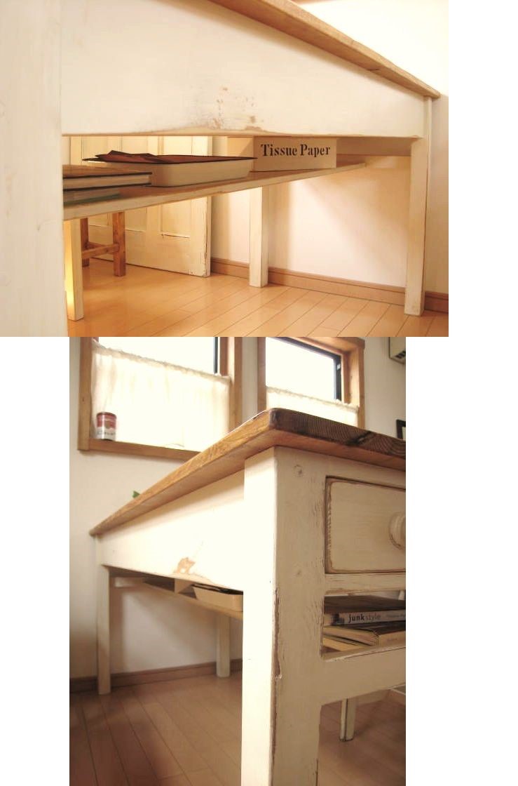 オーダーメイド /  side drawer dining TABLE  # width size order #