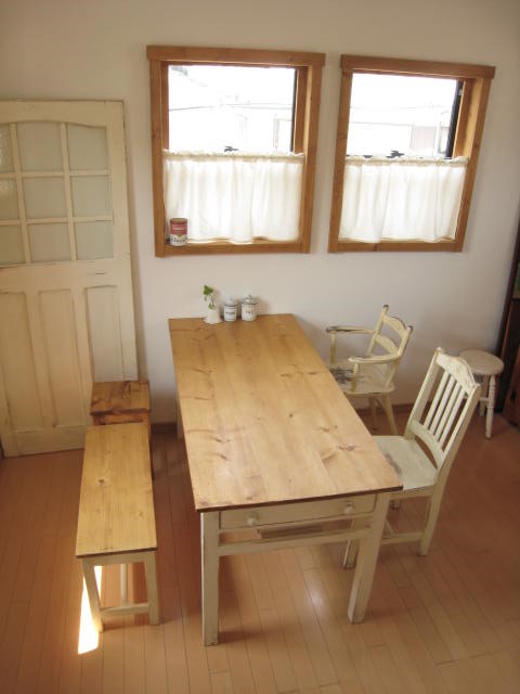 オーダーメイド /  side drawer dining TABLE  # width size order #