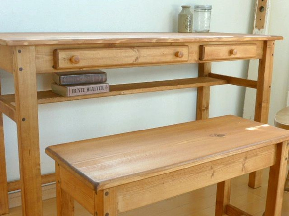 drawers２ DESK pine / w1200 3枚目の画像