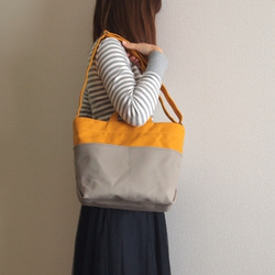 帆布 tebura (blue gray×navy) 2枚目の画像